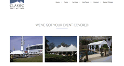 Desktop Screenshot of classic-tents.com